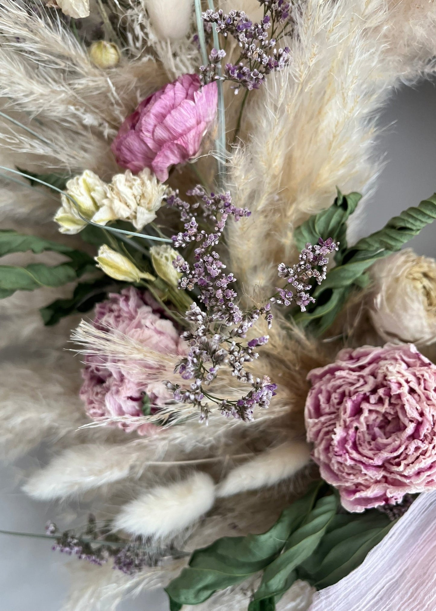 Pink Pampas Grass Wreath