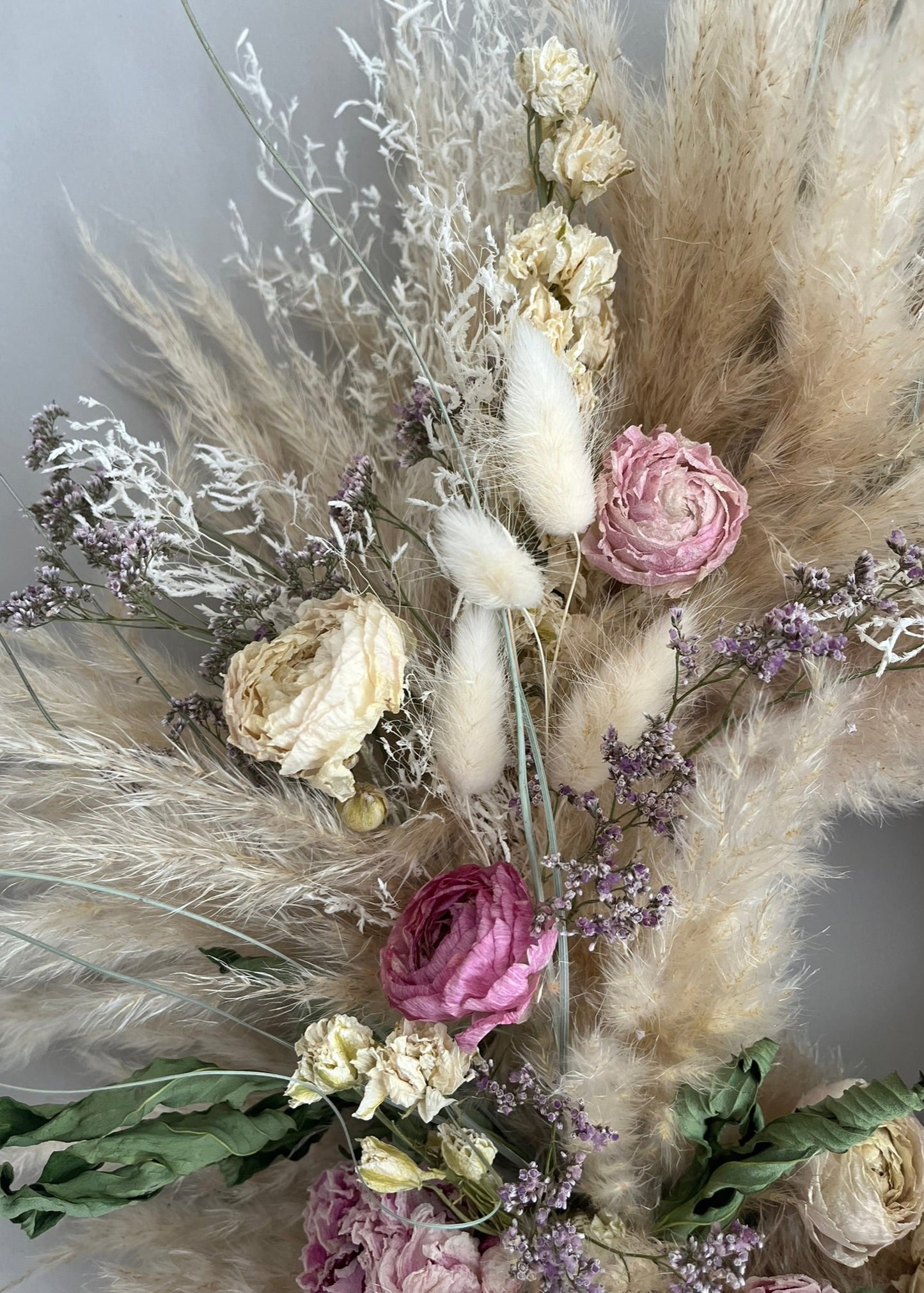Pink Pampas Grass Wreath
