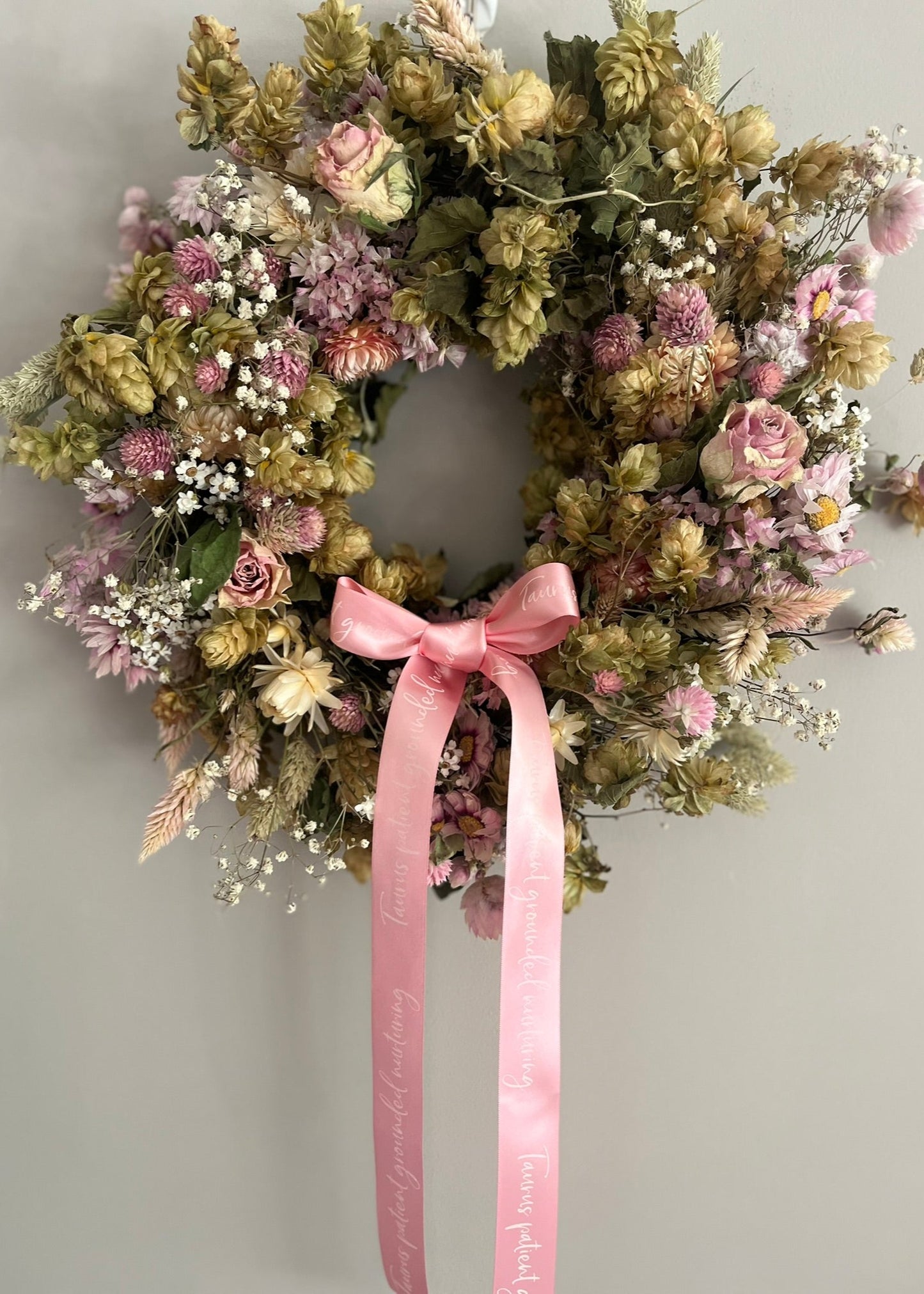 Dried Flower Wreath Taurus - (Apr 20 - May 20)