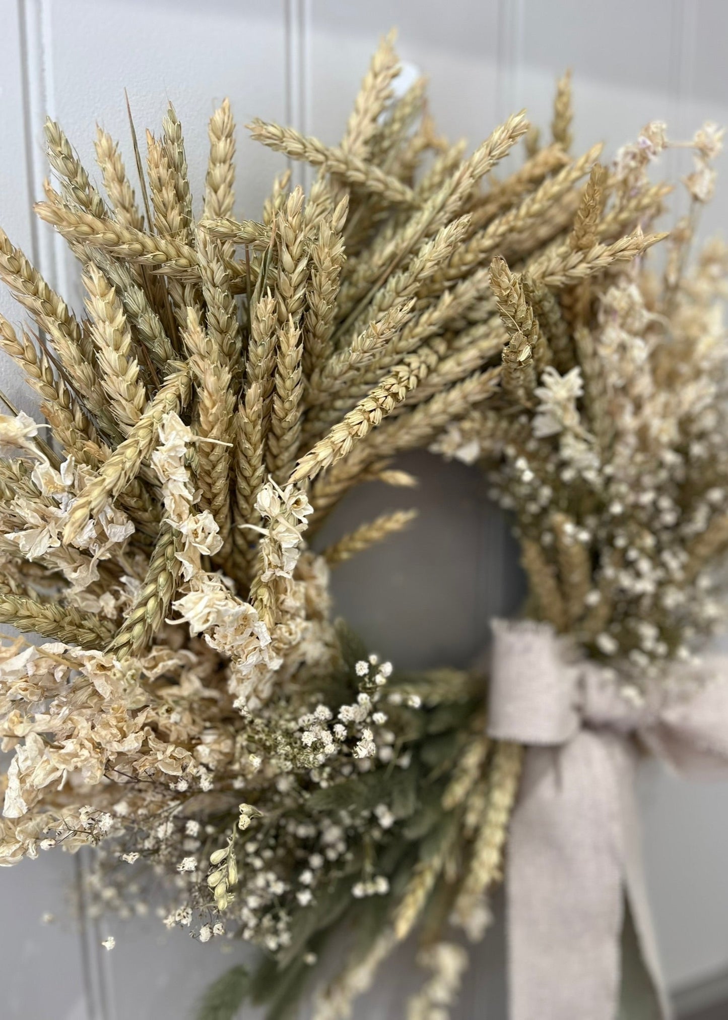 Dried Flower Wheat Wreath
