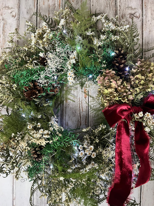 Christmas Dried Flower Wreath Workshop