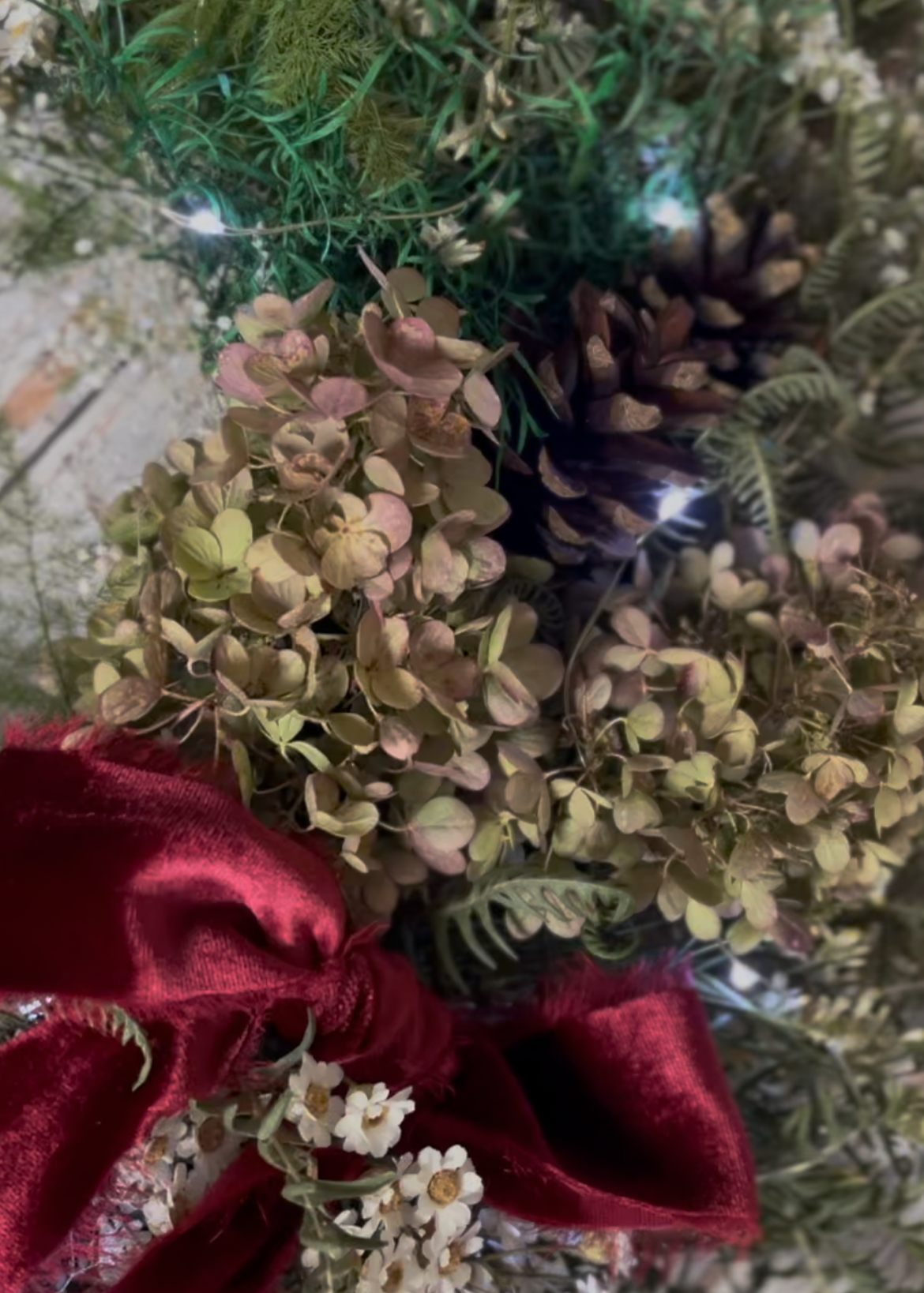 Christmas Dried Flower Wreath Workshop