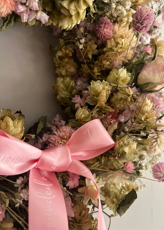 Dried Flower Wreath Taurus - (Apr 20 - May 20)