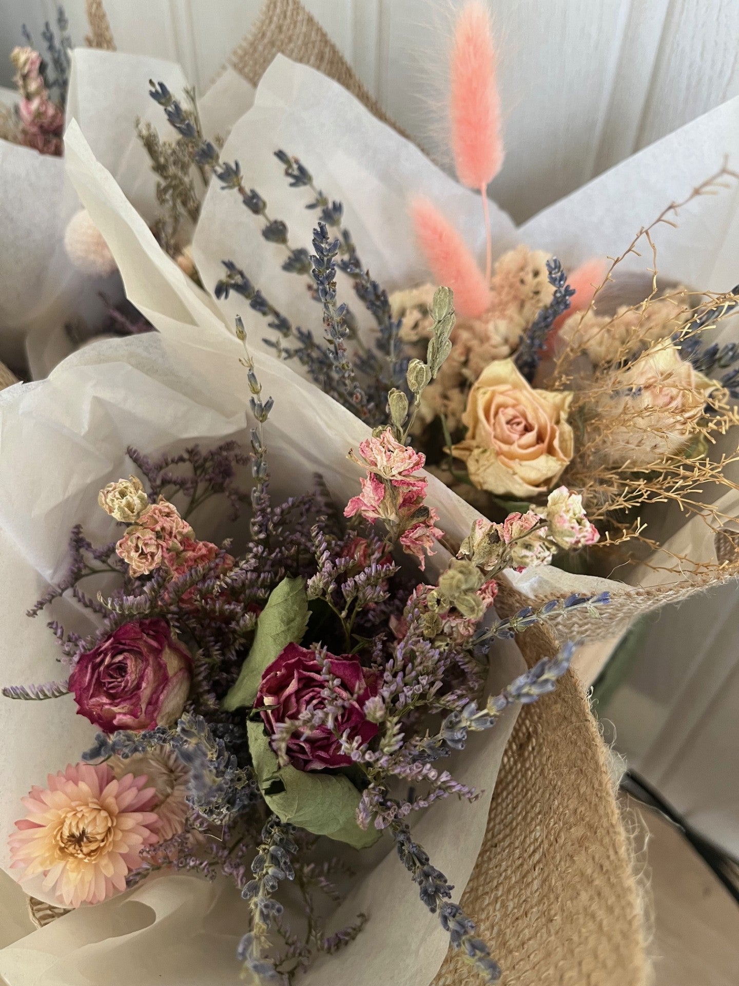 Letterbox Bouquet - Pink and Lavender