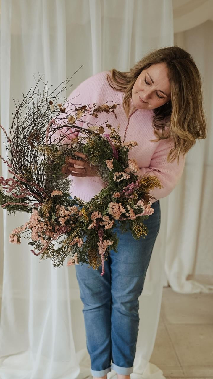 Summer Forever Dried Flower Wreath Workshop