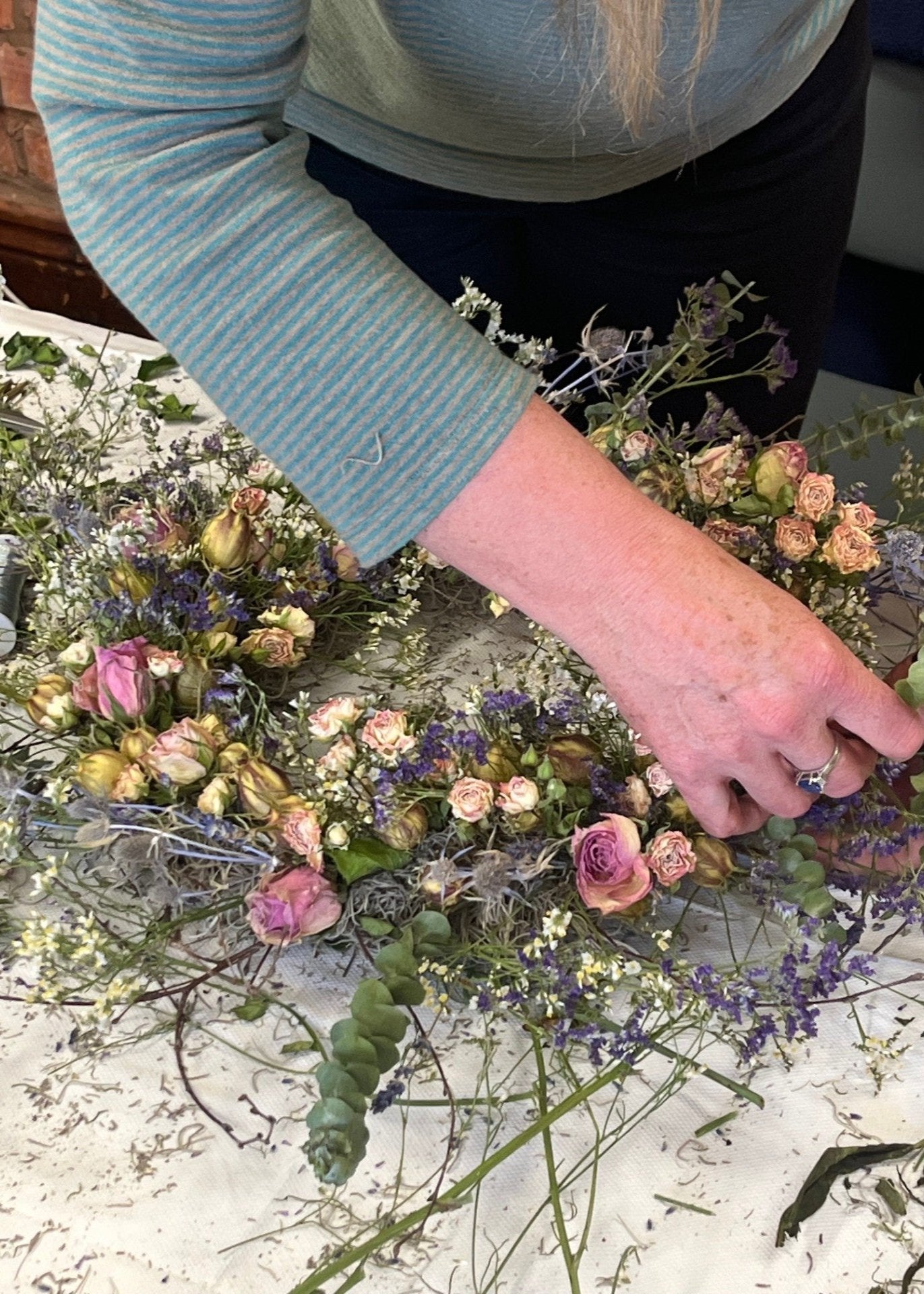 Summer Forever Dried Flower Wreath Workshop