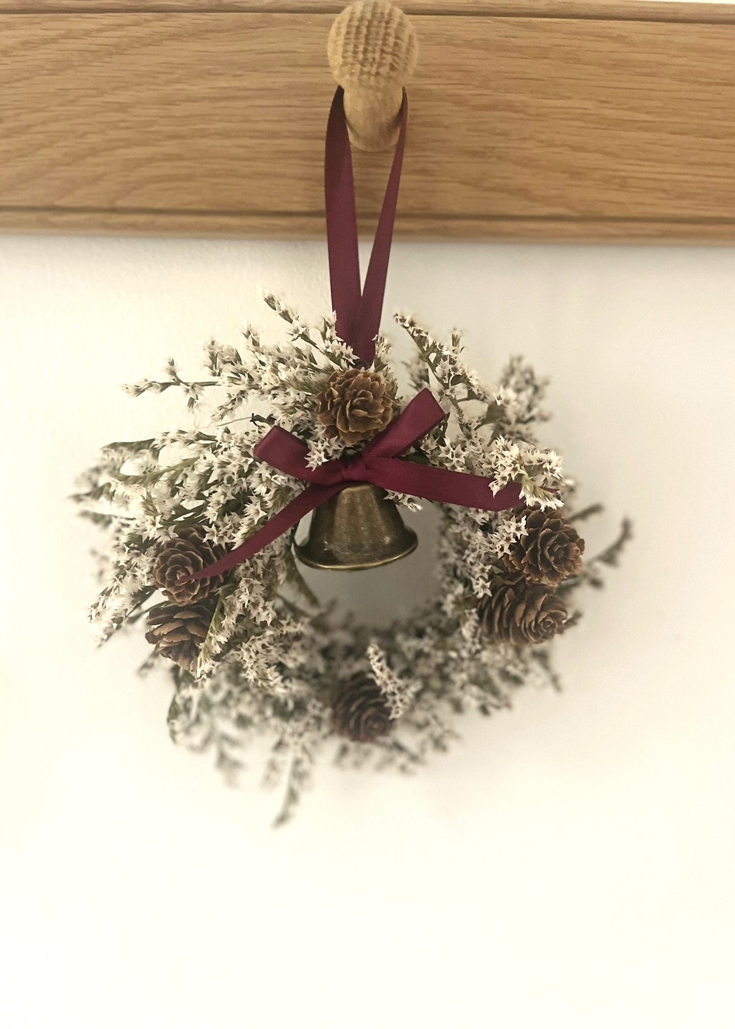 peg wreath for Christmas